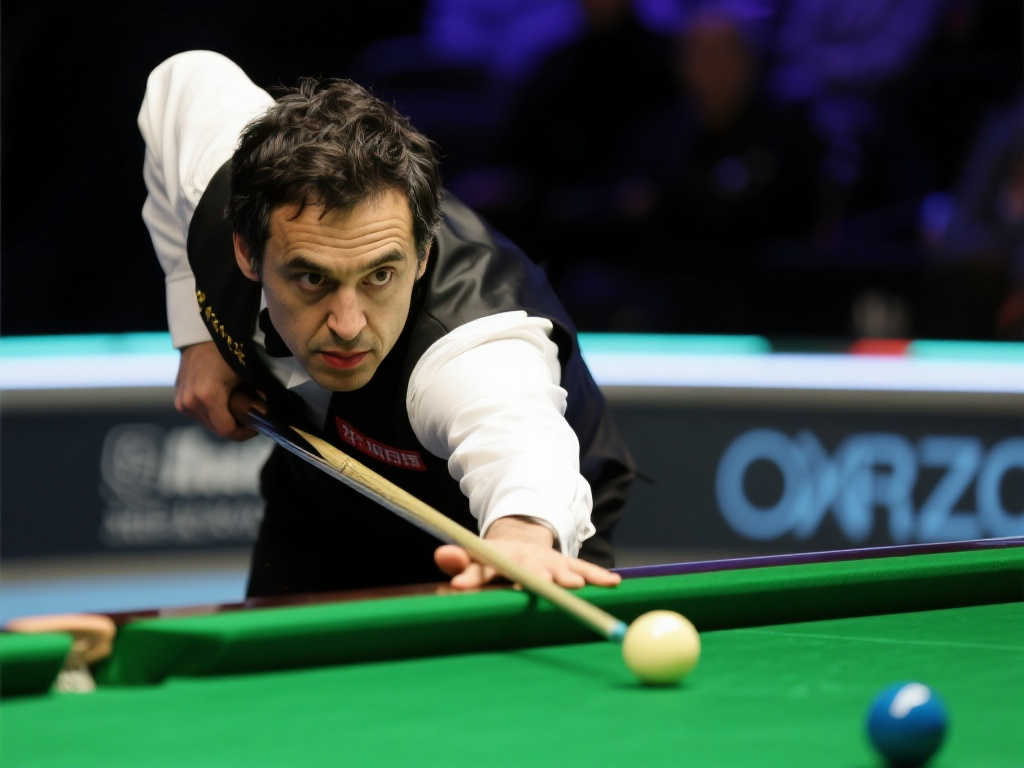 2025斯诺克世锦赛：庞俊旭16进8首阶段暂以2-6不敌奥沙利文